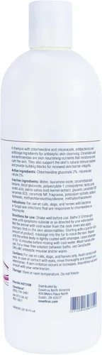 Miniatura 2 de CeraSoothe CHX+MC Champú antiséptico para perros, gatos y caballos – Limpieza de la piel con clorhexidina y miconazol 16 oz