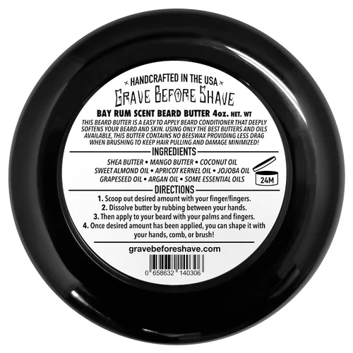 Miniatura 4 de Grave Before Shave Bay Rum - Mantequilla para barba, envase de 113 g