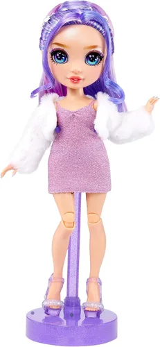 Miniatura 3 de Rainbow High Fantastic Fashion Violet Willow - Muñeca de moda púrpura de 11 pulgadas y juego con 2 trajes completos de muñeca y accesorios de juego