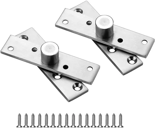 Miniatura 10 de Bisagra giratoria de acero inoxidable de 270 grados, bisagras de ocultación de puerta, bisagras de pivote hacia arriba, eje inferior, color negro