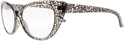Gafas de lectura de diseño de color gris y blanco para mujer con diseño de ojo de gato +1.00 ~ +4.00 Eyewears