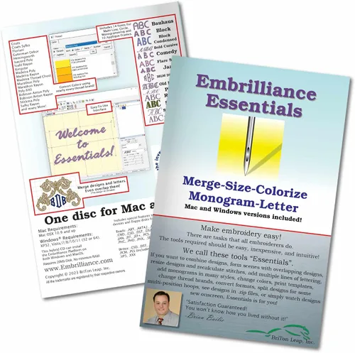 Embrilliance Essentials, software para máquina de bordado