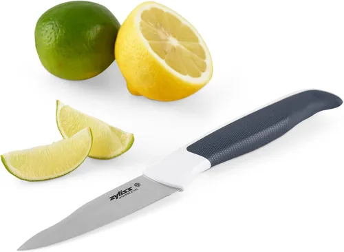 Miniatura 12 de Zyliss E920209 - Cuchillo para tallar cómodo, 7.3 in/7,25 pulgadas, acero inoxidable japonés, negro/blanco, cuchillo de cocina/cuchillo de carne