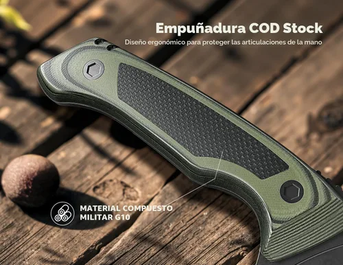 Miniatura 4 de Cuchillo de Utilidad de Cocina de 5.5 Pulgadas - Acero Alemán de Espiga Completa Resistente al Óxido, Mango G10 - Cuchillo de Chef Profesional