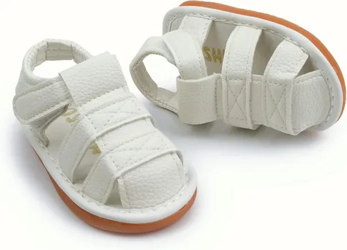 Miniatura 2 de WILLFUN Sandalias chirriantes de verano para bebé niño y niña, suela de goma de alta calidad, zapatos antideslizantes para niños pequeños primeros