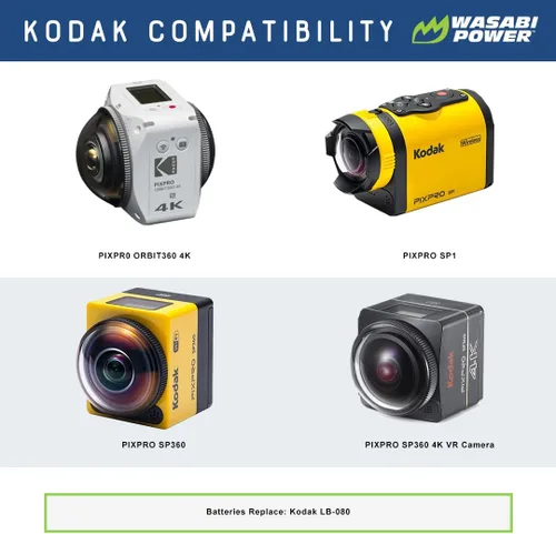 Miniatura 4 de Wasabi Power Batería de repuesto compatible con Kodak LB-080