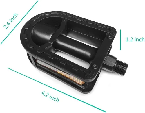 Miniatura 2 de Pedal de bicicleta para niños, pedales de bicicleta de 1/2 pulgadas, pedales de husillo para niños, resina de 12 pulgadas, 14 pulgadas, moda