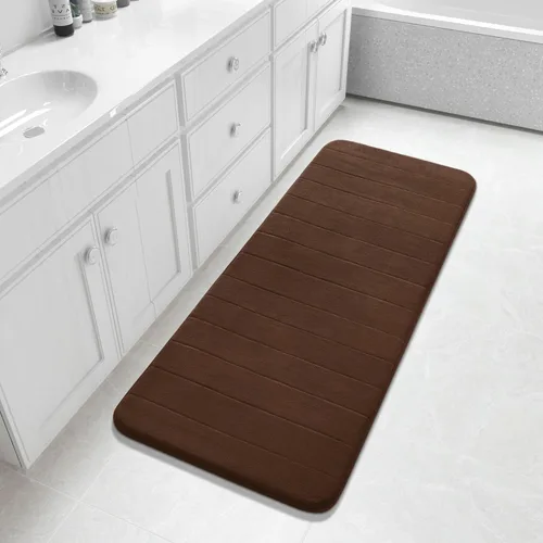 Miniatura 99 de Yimobra Tapete de baño de espuma viscoelástica, súper suave, absorbente, antideslizante, de secado rápido, lavable a máquina, tapete para bañera
