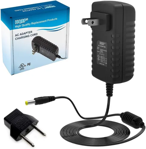 HQRP Adaptador de CA/fuente de alimentación para teclados Casio CTK-80 / CTK80 / CTK-100 / CTK100 de repuesto [listado UL] Plus HQRP Euro Plug