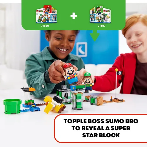 Miniatura 8 de LEGO Super Mario Boss Sumo Bro Topple Tower Expansion Set 71388 Kit de construcción; juguete coleccionable para niños; nuevo 2021 (231 piezas)
