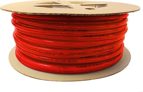 Miniatura 8 de Coilhose Pneumatics PFE40254T Flexeel Manguera de aire reforzada de poliuretano, diámetro interno de 0.25 pulgadas, longitud de 25 pies con (2)