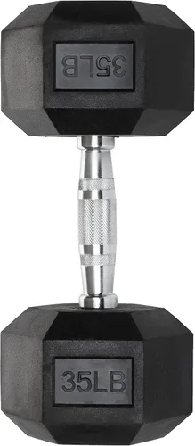 Miniatura 10 de Iron Crush Mancuernas hexagonales – Pesas recubiertas de PVC, asas moleteadas cromadas, mancuernas hexagonales fijas – entrenamiento, ejercicio