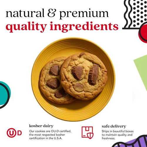 Miniatura 4 de Galletas decadentes y crocantes de mantequilla de cacahuate, 2 libras. Lata.