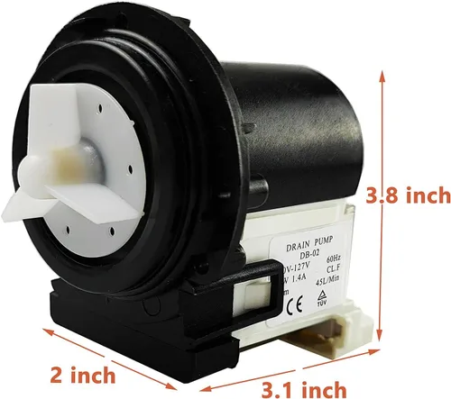 Miniatura 6 de Kenmore 4681EA2001T Reemplazo del motor de la bomba de drenaje de arandela, incluye sello de anillo, reemplaza a AP5328388, 4681EA1007D, 4681EA1007G