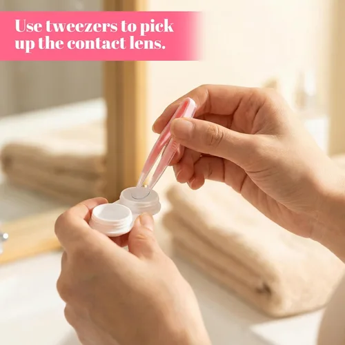 Miniatura 5 de Removedor e insertador de herramientas de contacto de 6 piezas, removedor portátil de lentes de contacto, herramienta aplicadora de lentes