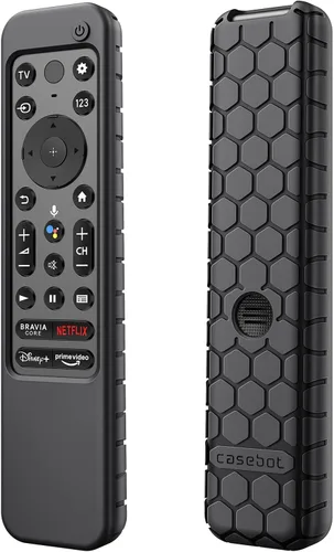 Fintie Funda protectora para Sony RMF-TX920U RMF-TX910U RMF-TX900U RMF-TX810U RMF-TX800U Control remoto por voz 2025 2024 2023 2022, peine miel Negro