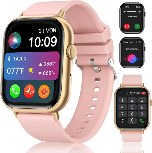 Miniatura 9 de Relojes inteligentes para hombres y mujeres (respuesta/hacer llamadas), 2.01 pulgadas, pantalla HD, reloj de seguimiento de actividad física
