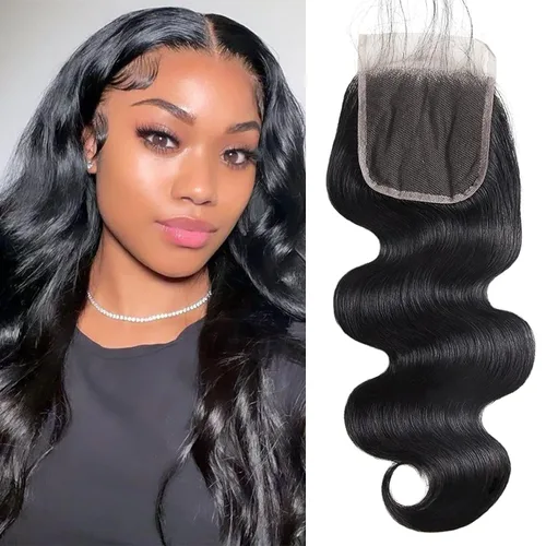 Miniatura 15 de DMKEEP Extensiones de cabello humano ondulado con cierre, 12, 14, 16+10 pulgadas, 100% cabello virgen brasileño sin procesar, 3 paquetes con cierre