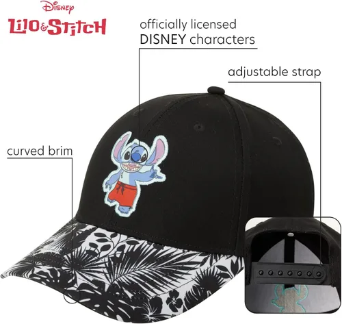 Miniatura 2 de Disney Unisex Lilo & Stitch Hat - Snap Back Baseball Cap, Dad Hat, Mom Hat