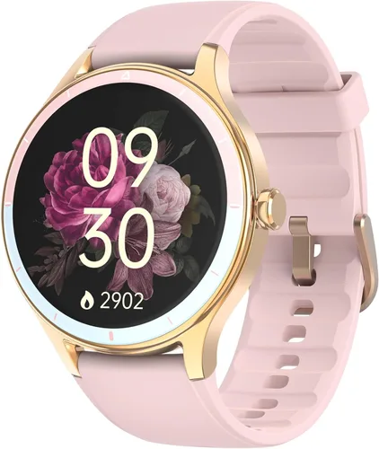 Reloj inteligente para mujer, compatible con iPhone y Android, ritmo cardíaco SPO₂ y seguimiento de la salud de la mujer, más de 100 modos