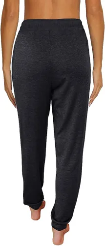 Miniatura 3 de AUTOMET Pantalones de joggin holgados para mujer con bolsillos pantalones de pijama para mujer pantalones de cincha para entrenamiento de yoga