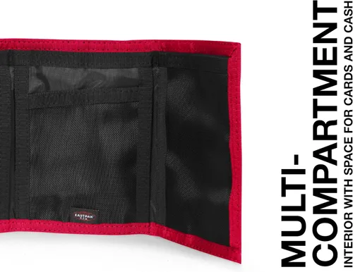 Miniatura 3 de Eastpak Crew - Cartera delgada con anillo para llavero, Rojo (Sailor Red), Tripulación Individual