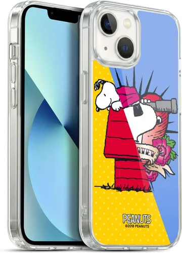 Miniatura 339 de Head Case Designs Funda de gel con licencia oficial de Peanuts Snoopy & Woodstock Halfs and Laughs [protección de grado militar] compatible