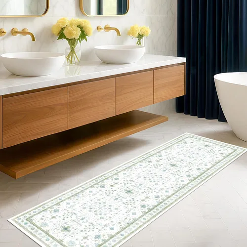 Miniatura 28 de Alfombra Boho Negra para Sala de Estar - Alfombra de Área Lavable de 10x14 Pies, Alfombras de Comedor para Debajo de la Mesa, Alfombra Suave de Pelo