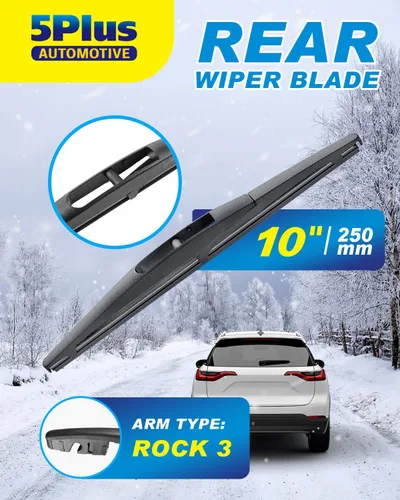 Miniatura 2 de 5 PLUS® Limpiaparabrisas trasero de 10 pulgadas para brazo de limpiaparabrisas Roc Lock 3 (paquete de 1 pieza de PVC), repuesto para Honda 2023-2024