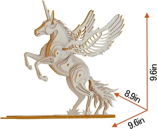 Miniatura 4 de Rompecabezas de madera 3D grabado láser, kit de construcción de montaje seguro para adolescentes y adultos, modelos mecánicos 3D de animales