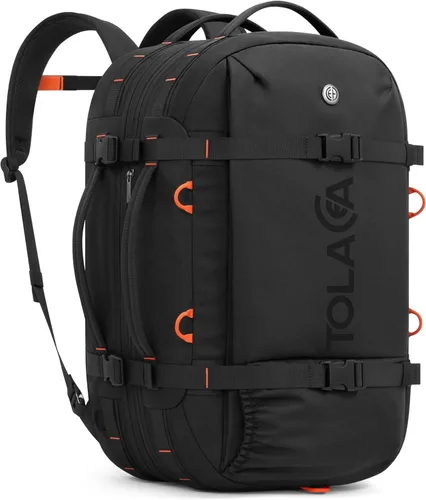 Miniatura 14 de Tolaccea Mochila de viaje para laptop para hombres y mujeres, mochila de transporte expandible de 40L-50L con compartimento húmedo y seco, mochila