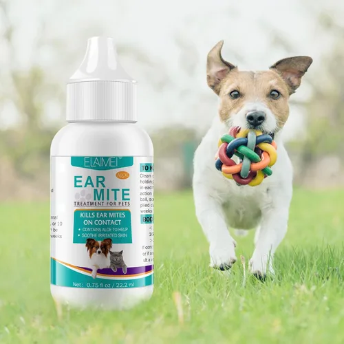 Miniatura 9 de VOSIFSDIY Tratamiento de ácaros para perros y gatos, tratamiento de infección de oído de perro, tratamiento de ácaros de oído para infección por