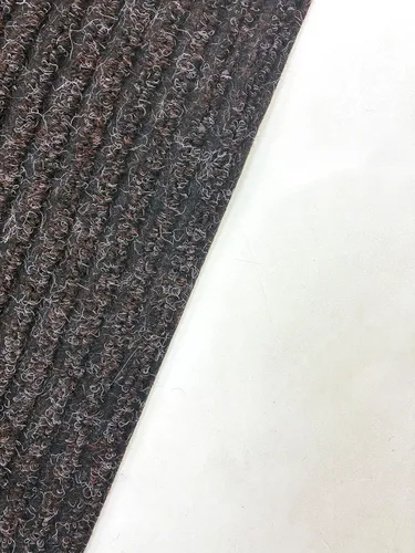 Miniatura 4 de Tough Collection - Rollo de alfombra, gris, marrón, azul, de 69 cm o 91 cm de ancho, goma antideslizante en la parte inferior, Sintético, Marrón