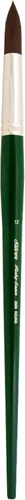 Miniatura 13 de Silver Brush Limited 2500 - Cepillo redondo de satén rubí para gouache y todos los acrílicos, cepillo de arte de mango largo, tamaño 1, verde