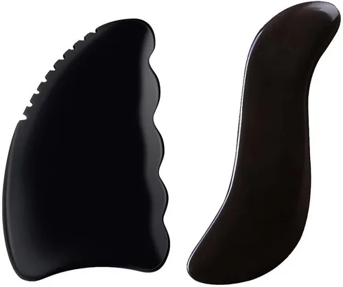 Miniatura 7 de Herramienta raspadora muscular, herramienta corporal Gua Sha con 2 piezas de piedras calientes para masaje, herramientas de masaje para raspar