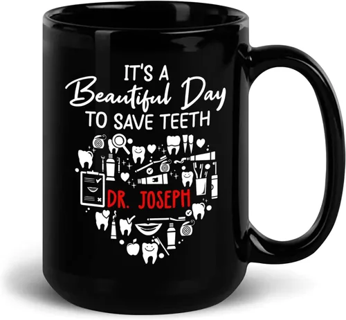 Miniatura 8 de El mejor regalo para dentista, regalo personalizado para dentista, apreciación del dentista, taza de oficina dental, taza de odontología, regalo