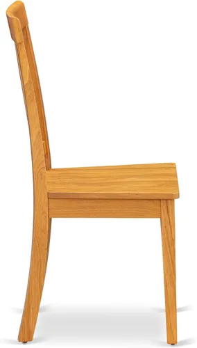 Miniatura 8 de East West Furniture CAAN5-OAK-W - Juego de mesa de comedor moderno de 5 piezas, incluye una mesa rectangular de madera y 4 sillas de comedor, 36 x
