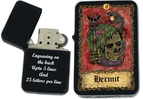 Miniatura 2 de Tarjeta de tarot personalizada, mazo de tarot de huesos eternos mayores, tarjetas coloridas, regalos coleccionables únicos, encendedores a prueba