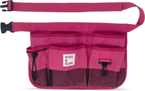 Miniatura 7 de Soil & Sun Delantal de herramientas de jardín para mujer, delantal de herramientas, cinturón utilitario para mujer, maestra, delantal de cintura