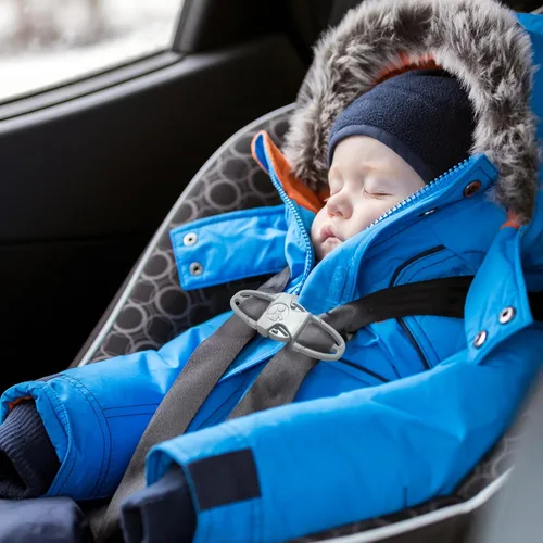 Miniatura 7 de Clip universal para arnés de pecho para asiento de automóvil para niños, cochecito, artículos esenciales para bebés, accesorios para asiento de gris
