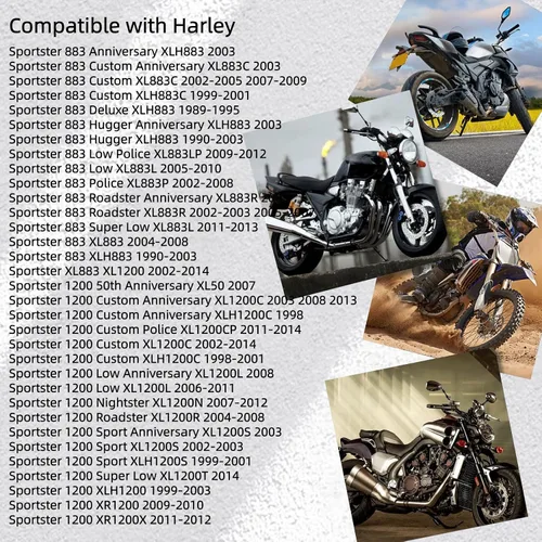 Miniatura 5 de Cable del acelerador para Harley Sportster XL883 XL1200 Sportster 1200 883 Custom Sport Anniversary Low Nightster Roadster (43.3 in)