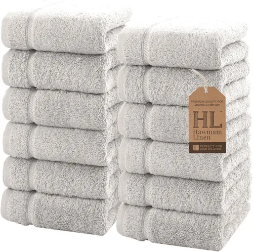 Miniatura 26 de Juego de 6 toallas de baño negras para baño, algodón turco original, suave, absorbente y de primera calidad, 2 toallas de baño, 2 manos y 2 toallas