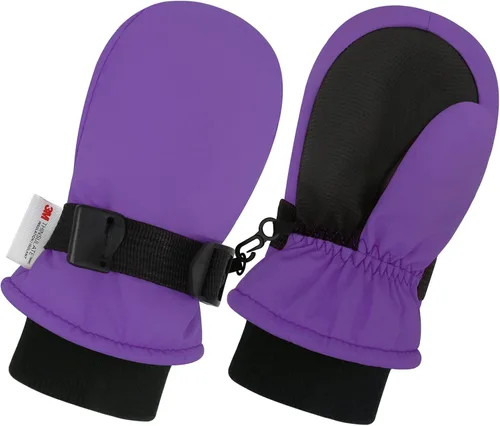 Miniatura 16 de Sarfel Guantes impermeables para niños pequeños, guantes de esquí, guantes de nieve, guantes para bebé, Thinsulate 1-7 años
