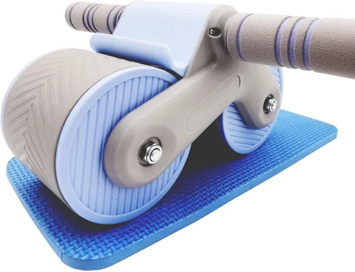 Miniatura 7 de RODILLO DE ABDOMINIO DE REBOTE AUTOMÁTICO: Rodillo abdominal de rebote automático para ejercicio con rodilleras, diseño de equilibrio de doble rueda