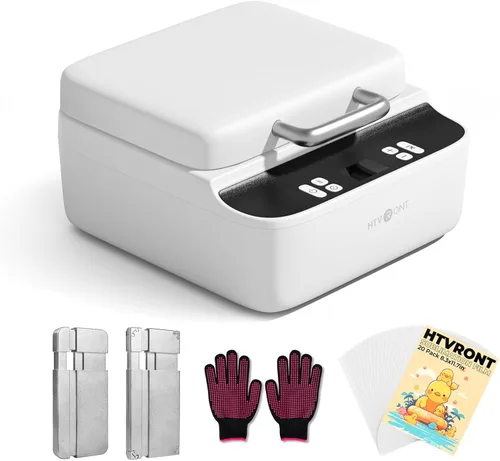 Miniatura 15 de HTVRONT Máquina de prensa de calor para funda de teléfono compatible con iPhone y Android, prensa de calor al vacío H17 para fundas de teléfono