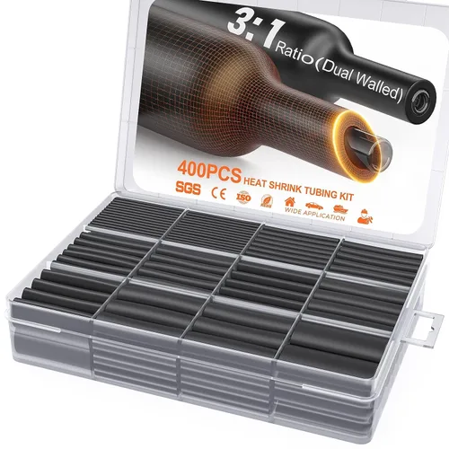 Miniatura 10 de Eventronic Kit de 900 tubos termorretráctiles de alambre, tubo termorretráctil industrial para cables, envoltura termorretráctil de grado marino