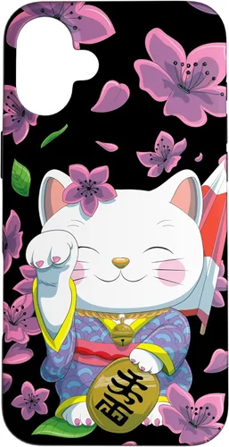 Miniatura 23 de Funda para iPhone 13 Pro Max Japanese Maneki Neko Lucky Cat