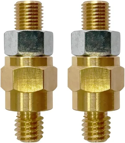 Miniatura 3 de Ampper 3/8"-16 y 3/8"-24 pernos de terminal de batería de poste lateral largo de latón, poste lateral estándar de batería extensor compatible