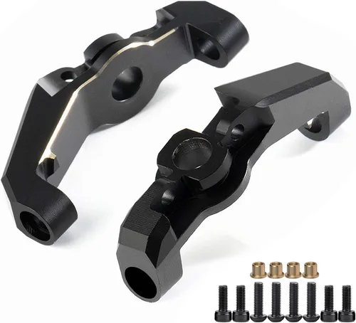 Miniatura 2 de UTB18 Carcasa de eje de peso de contador de latón Revestimiento negro para Axial RC Crawler 1/18 UTB18 Capra Unlimited Trail Buggy RTR Pieza de E