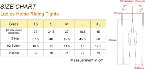 Miniatura 6 de FitsT4 - Mallas de equitación para mujer, con parche para la rodilla, ventiladas